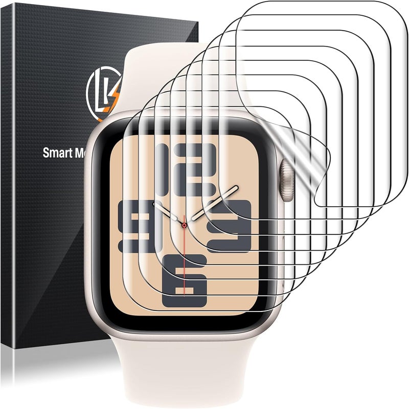 LK 6 Pack for Apple Watch Screen Protector 40mm, Apple Watch SE Series 6/5/4 Screen Protector- Anti-Scratch, Self-Healing Soft TPU, Bubble Free, HD Transparent, Touch Sensitive - Image 1